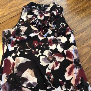 EUC Silky Ann Taylor Ruffle Blouse